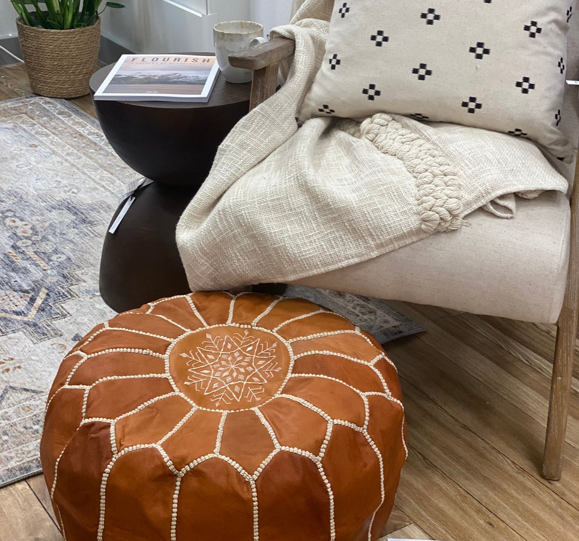 Filling a Moroccan Pouffe - Hauslife