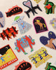 Whimsical Vibes Only Glitter Sticker