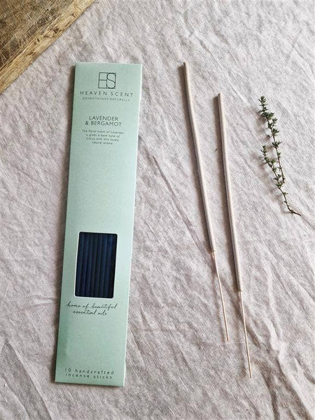 10 Lavender & Bergamot Incense Sticks - Hauslife