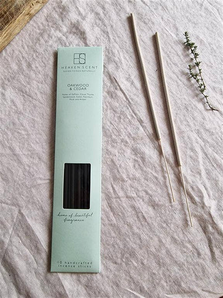 10 Oakwood & Cedar Incense Sticks - Hauslife