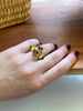 14K Gold Ring With Smokey Chalcedony & Black Onyx - Hauslife