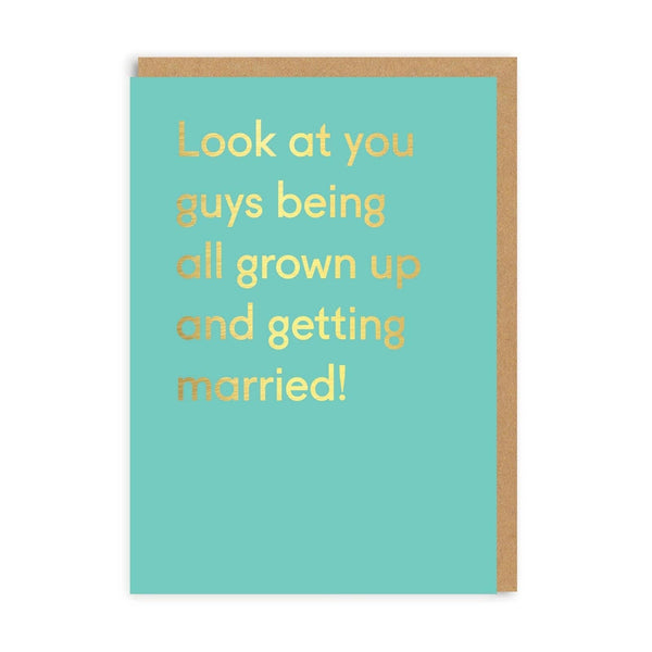 Look At You Guys Greeting Wedding Card