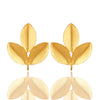 18K Gold Leaf Stud Earrings - Hauslife