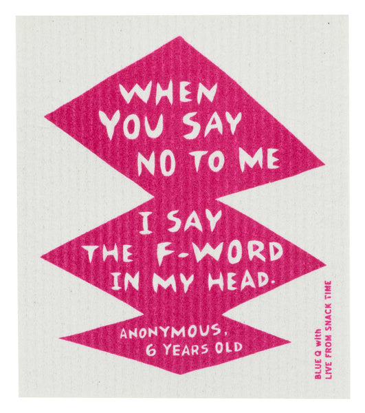 F- Word Swedish Dishcloth - new!