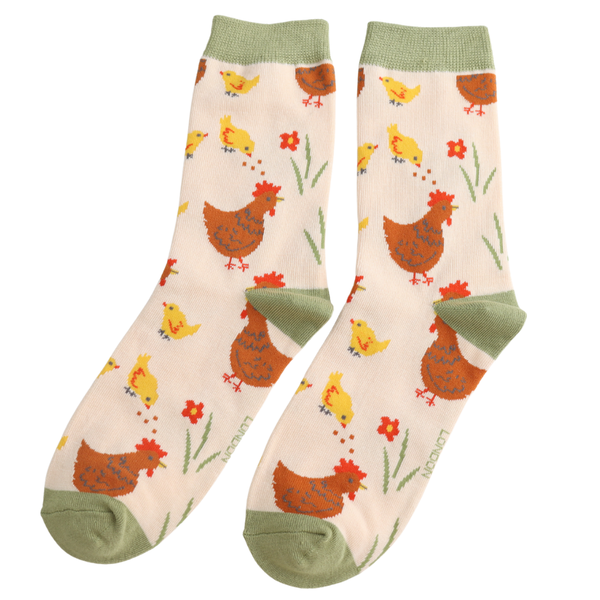 Ladies' Bamboo Socks - Chicks & Hens