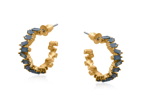 Sirens Hoop Earrings - Blue