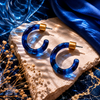 Julieta Petite Resin Hoop Earrings