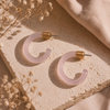 Julieta Petite Resin Hoop Earrings