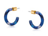 Julieta Petite Resin Hoop Earrings