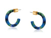 Beatriz Petite Resin Hoop Earrings