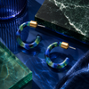 Beatriz Petite Resin Hoop Earrings