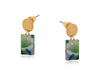 Natalia Petite Resin Rectangle Stud Earrings