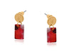 Aurora Petite Resin Rectangle Stud Earrings
