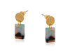 Aurora Petite Resin Rectangle Stud Earrings