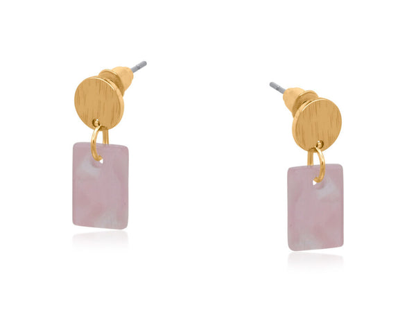 Lola Petite Resin Rectangle Stud Earrings