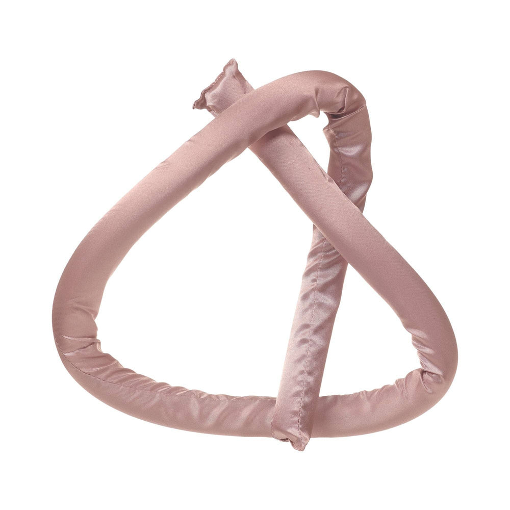 4pc Satin Heatless Curls Set with Clip - Dusty Rose - Hauslife