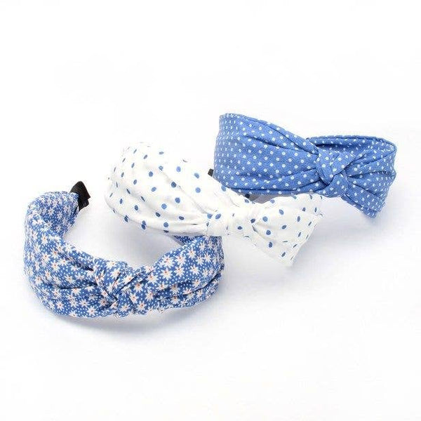 5cm Wide Assorted Print Knotted Top Aliceband - Hauslife