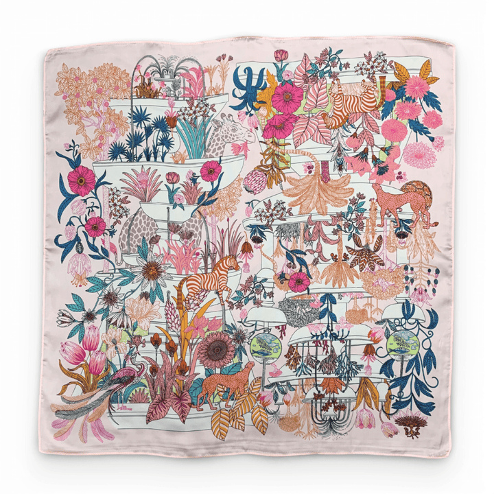70*70cm Jungle Square Silk Touch Scarf - Hauslife