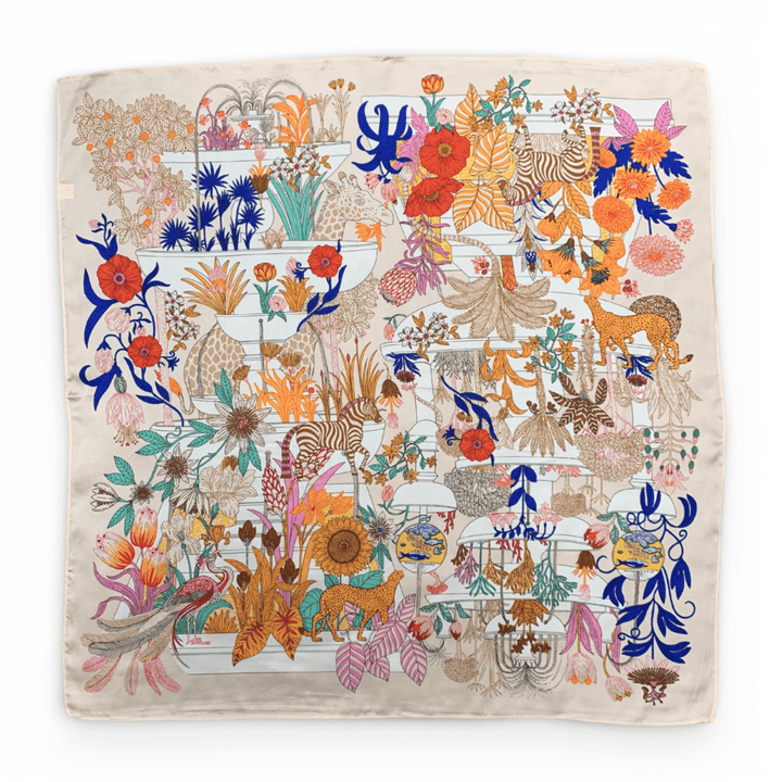 70*70cm Jungle Square Silk Touch Scarf - Hauslife