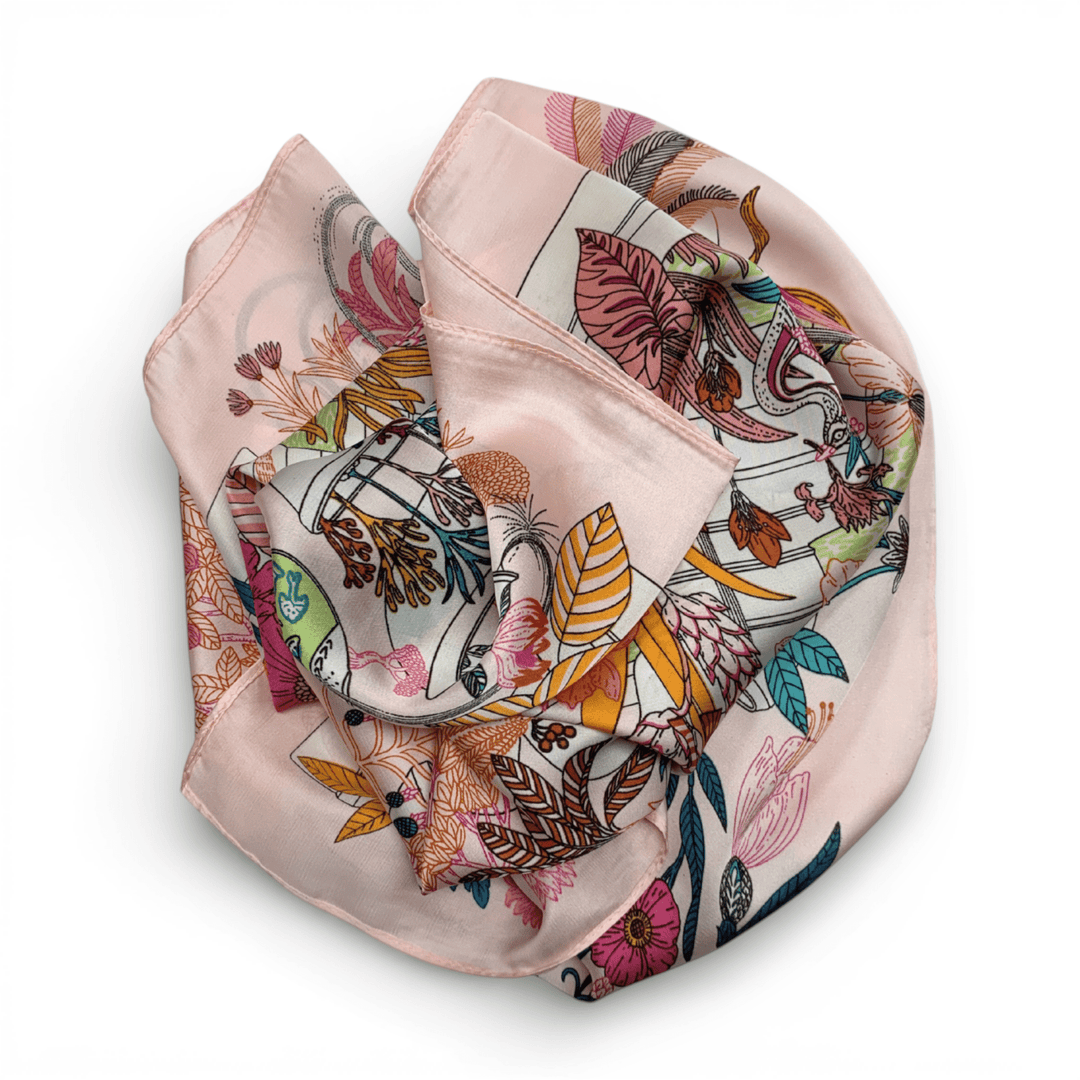70*70cm Jungle Square Silk Touch Scarf - Hauslife