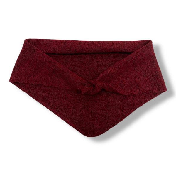 burgundy triangle scarf