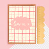 Greeting card - 'luv u X'