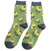 Ladies' Bamboo Socks - Sunflowers