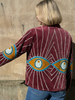 Embroidered Velvet Suzani Jacket - Plum Evil Eye