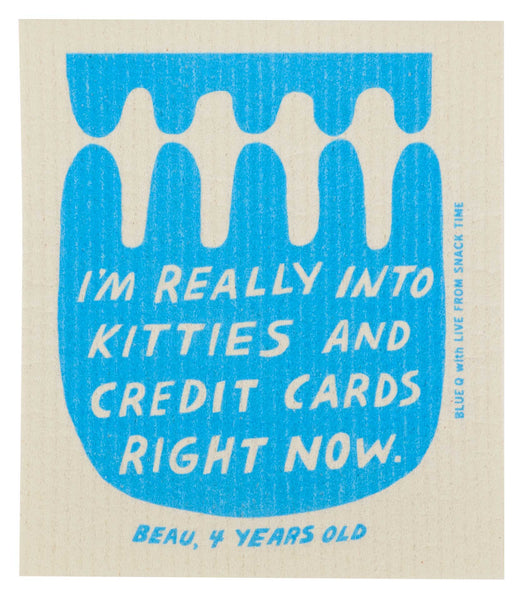 Kitties Swedish Dishcloth - new!