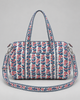 Quilted Cotton Duffle Bag - Coral Garden