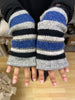 Fleece-Lined Wristwarmers - Rainbow & Stripes