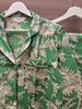 Cotton Pyjama Set - Emerald Toile de Jouy