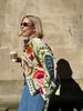 Embroidered Velvet Suzani Jacket - Ivory Floral
