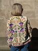 Embroidered Velvet Suzani Jacket - Beige Flowers