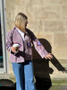 Embroidered Velvet Suzani Jacket - Lilac Evil Eye