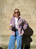Embroidered Velvet Suzani Jacket - Lilac Evil Eye
