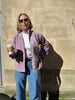 Embroidered Velvet Suzani Jacket - Lilac Evil Eye