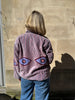 Embroidered Velvet Suzani Jacket - Lilac Evil Eye