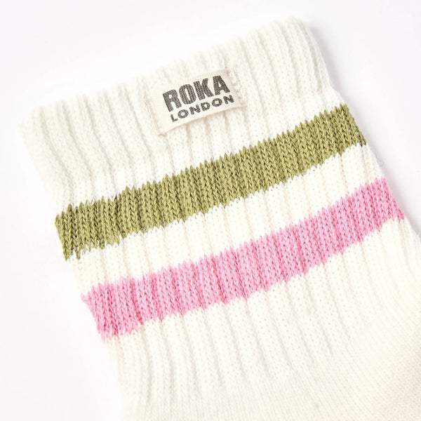 Roka Women's Striped Crew Socks