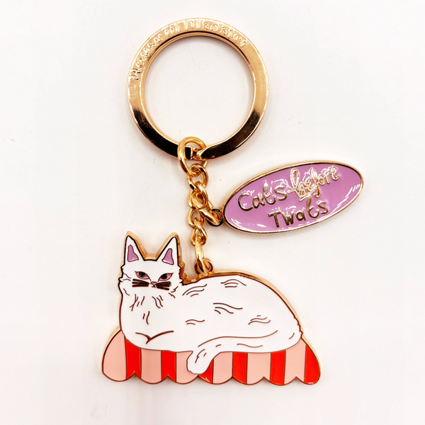 Cats Before Twats Keyring