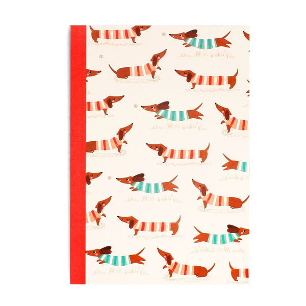 A5 Notebook - Sausage Dog (Pattern) - Hauslife