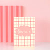 Greeting card - 'luv u X'