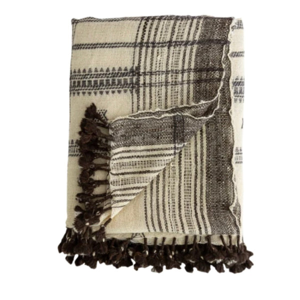 Aisha Indian Wool Throw Blanket - Hauslife