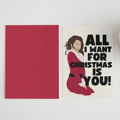 All I want for Christmas is you 5x7 Christmas card - Hauslife