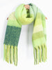 Allie Heavyweight Scarf - Green, Square Colour Block - Hauslife