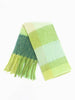 Allie Heavyweight Scarf - Green, Square Colour Block - Hauslife