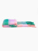 Allie Heavyweight Scarf - Green/Lilac, Square Colour Block - Hauslife