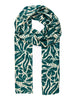 Allie Lightweight Scarf - Green/Cream, Floral - Hauslife