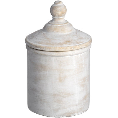 Antique White Canister Jar - Hauslife