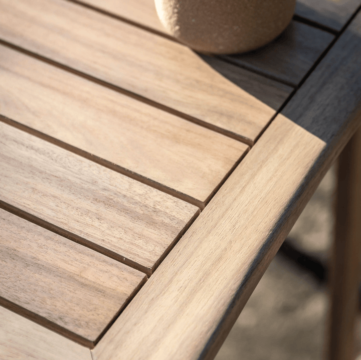 Astakos Acacia Wood Garden Bar Set – Outdoor High Table &amp; 2 Stools - Hauslife